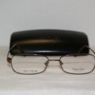 New Calvin Klein 554 Brown 52-16 Eyeglasses: Mod. 554 (029) 52-16 &Case