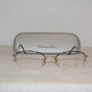 New Christian Dior 3527 Black & Gold 50-19 Eyeglasses: Mod. 3527 (94N) & Case