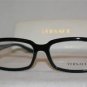 Brand New Versace 3143 Shiny Black 52-16 Eyeglasses: Mod. 3143 (GB1) & Case