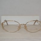 New Christian Dior 3530 Gold 52-18 Eyeglasses: Mod. 3530 (45Z) & Case
