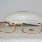 New D&G Dolce & Gabbana 5032 Shiny Gold 51-17 Eyeglasses: Mod. 5032 (197) & Case