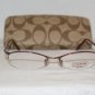 New Coach Jillian Bordeaux 51-17 Eyeglasses: Mod. Jillian 51-17 &Case