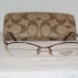 New Coach Jillian Bordeaux 51-17 Eyeglasses: Mod. Jillian 51-17 &Case