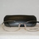 New Dolce & Gabbana 1206 Shiny Silver 54-17 Eyeglasses: Mod. 1206 (061) & Case