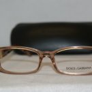 New Dolce & Gabbana 53-16 Clear Brown Eyeglasses: Mod. DG 3083 (1644) & Case