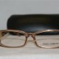 New Dolce & Gabbana 53-16 Clear Brown Eyeglasses: Mod. DG 3083 (1644) & Case
