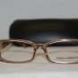 New Dolce & Gabbana 53-16 Clear Brown Eyeglasses: Mod. DG 3083 (1644) & Case