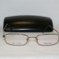 New Dark Gold Calvin Klein 556 50-19 Eyeglasses: Mod. 556 & Case