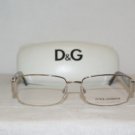 New Dolce & Gabbana 1192 Shiny Silver 54-17 Eyeglasses: Mod. 1192 (403) & Case