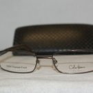 New Cole Haan 983 Brown Brush Titanium 53-18 Eyeglasses: Mod. 989 53-18 & Case