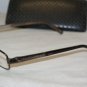 New Cole Haan 983 Brown Brush Titanium 53-18 Eyeglasses: Mod. 989 53-18 & Case