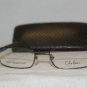 New Cole Haan 983 Brown Brush Titanium 53-18 Eyeglasses: Mod. 989 53-18 & Case