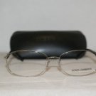 New Dolce & Gabbana 1206 Shiny Silver 56-17 Eyeglasses: Mod. 1206 (061) & Case