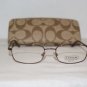 New Coach Riley Bordeaux 51-17 Eyeglasses: Mod. Riley 51-17 & Case