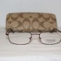 New Coach Riley Bordeaux 51-17 Eyeglasses: Mod. Riley 51-17 & Case