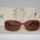 New Juicy Couture Fern Raspberry Pink Sunglasses: Mod. Fern (GA1P) 55-17 & Case