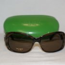 New Kate Spade Party Brown Horn Sunglasses: Mod. Party & Case