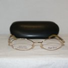 New Ralph Lauren Gold & Honey Eyeglasses: 8001  51-18 & Case