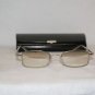 New Saks Fifth Avenue 16 Silver Sunglasses: Mod. 16 & Case