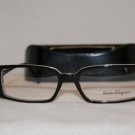 New Salvatore Ferragamo 2636-B Black 137 Eyeglasses:  52-15 & Case
