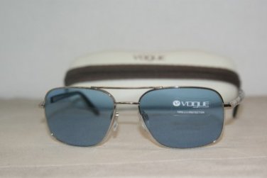 New Vogue 3306 Silver & Blue Sunglasses: Mod. VO 3306-S (323/4) 55-16 & Case