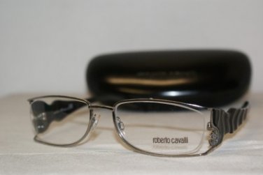 Roberto Cavalli New Shiny Silver Eyeglasses: Mod. RC Alia 277 (F53) 54-17 & Case
