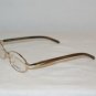 New Ralph Lauren Gold Eyeglasses: Mod. 8001 49-18 & Case