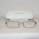 New YSL Yves Saint Laurent Gunmetal Eyeglasses: 2131 3FZ & Case