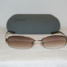 New Miu Miu 57D Gold Sunglasses: Mod. SMU 57D & Case