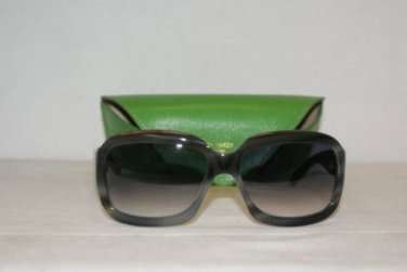 Brand New Kate Spade Carla Grey Horn Sunglasses: Mod. Carla (02W8) & Case