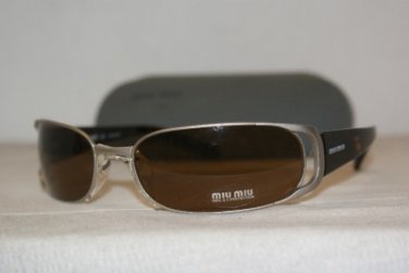 Brand New Miu Miu 53E Silver/Clear Sunglasses: Mod. SMU 53E (1AP-3N1) & Case
