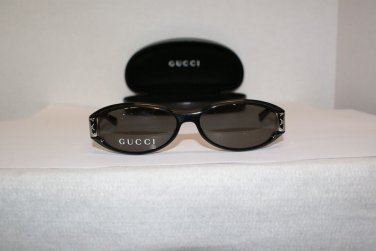 Brand New Gucci Black Sunglasses: Mod. 2549 Strass & Case