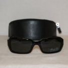 Brand New Kenneth Cole 4117 Shiny Black Sunglasses: Mod. 4117 (0B5) 55-18 & Case