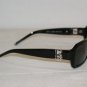 Brand New Kenneth Cole 4117 Shiny Black Sunglasses: Mod. 4117 (0B5) 55-18 & Case