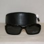 Brand New Kenneth Cole 4117 Shiny Black Sunglasses: Mod. 4117 (0B5) 55-18 & Case