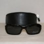 Brand New Kenneth Cole 4117 Shiny Black Sunglasses: Mod. 4117 (0B5) 55-18 & Case