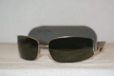 Brand New Miu Miu 50D Silver Sunglasses: Mod. SMU 50D (1AP-4M1) 70-15 & Case