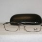 Brand New Ray Ban 6205 Shiny Silver 53-17 Eyeglasses: Mod. 6205 (2502) & Case