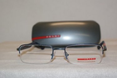 New Prada Sport VPS 55B Blue ACC-1O1 Eyeglasses: Mod. VPS55B 52-18 & Case