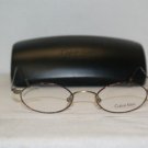 Brand 45-20 New Calvin Klein 143 Tortoise Gold Eyeglasses: Mod. 143 (553) & Case