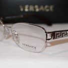 Brand New VERSACE Eyeglass Mod. 1215-B Col. 1000 53-16-135 & Case W/STONES!!!