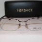 Brand New VERSACE Eyeglass Mod. 1215-B Col. 1000 53-16-135 & Case W/STONES!!!