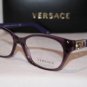Brand New VERSACE Eyeglass Mod. 3170-B Col. 5029 52-16-135 & Case W/STONES!!!