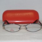 B. New Valentino 5128 Blue Ruthenium 49-17 Eyeglasses: Mod. 5128 (K3B) & Case