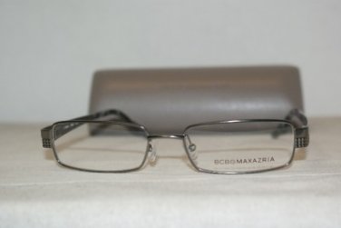 Brand New BCBG Maxazria Enzo Pewter Eyeglasses: Mod. Enzo 52-17 & Case