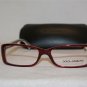 B. New Dolce & Gabbana 3142 Red 550 Eyeglasses: Mod. DG 3142 53-15 & Case