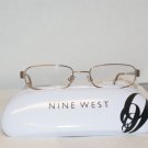 Brand New Nine West 328 Gold 52-18 Eyeglasses: Mod. 328 & Case