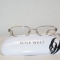 Brand New Nine West 328 Gold 52-18 Eyeglasses: Mod. 328 & Case