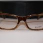 Brand New PRADA Eyeglass Mod. VPR 14P Col. MAQ-1O1 53-17-145 & Case W/WOOD!!!