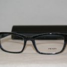 Brand New Prada 18O Dark Blue 52-18 Eyeglasses: Mod. VPR 18O (JAX-1O1) & Case